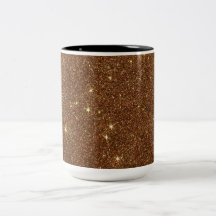 Image of trendy copper Glitter Coffee Mugs