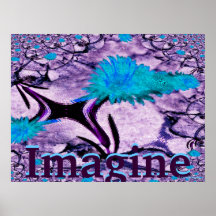 Imagine Blooming Earth Poster-Customise