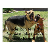IMG_2252, Uncle Ron tells the funniest jokes we... Postcard