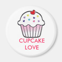 img-thing, CUPCAKE LOVE Refrigerator Magnets