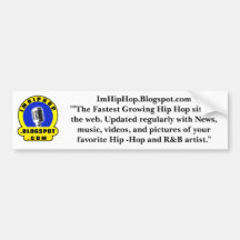 ImHipHop.Blogspot.com" Bumpersticker Bumper Stickers