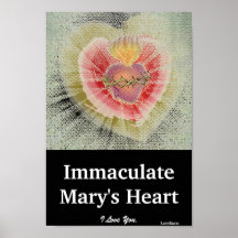 Immaculate Mary's Heart Poster-Customise