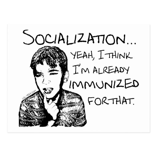 Immunised for Socialisation Post Cards