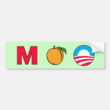 Impeach Obama barack president m peach Bumper Stickers