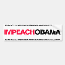 IMPEACH OBAMA BUMPER STICKER