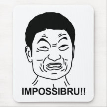 Impossibru!! Comic Face Mousemat