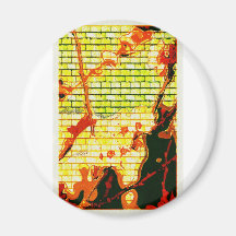Impressionism flower photo magnets
