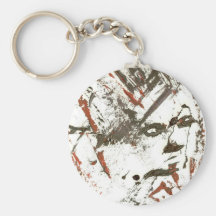 Impressionistic Face Keychain Key Chain