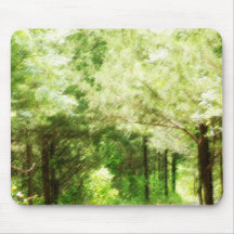 Impressionistic Trees Mouse Pads