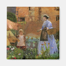 In a Garden in Cookham by George John Pinwell Magnet