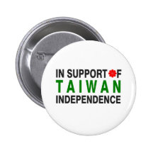 In Support of Taiwan Independence Pinback Buttons