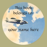 In the Clouds Bookplate stickers