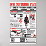 IN THE EVENT OF ZOMBIE ATTACK POSTER