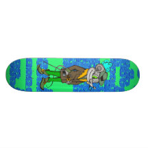 In The Hood Mouse Custom Skateboard