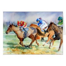 In the Running Greeting Card