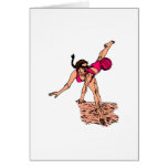 In the sand! card