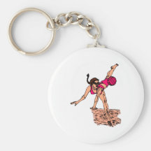 In the sand! key chain