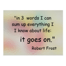 in three words post cards