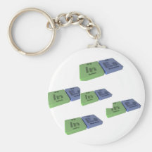 Ina as Iodine I and Sodium Na Keychains