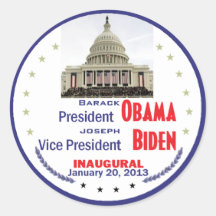 Inaugual 2013 round stickers