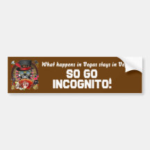 incognito bumper stickers