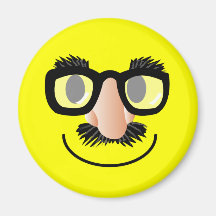 'incognito' SMILEY FACE MAGNET