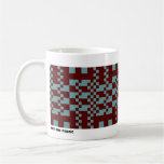 Incomplete chequered mug