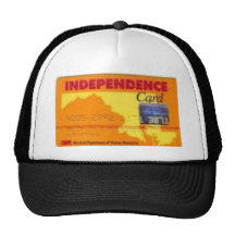 independence card mesh hats