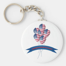 Independence Day Balloons Keychain