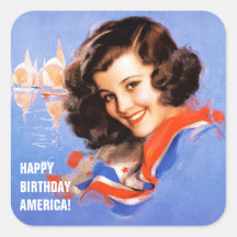 Independence Day Pin-up Stickers