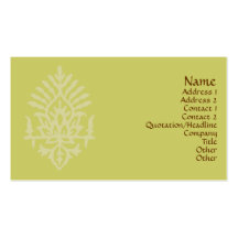 India Block Print Business Cards
