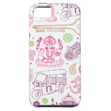 India ganesha yoga art iphone case