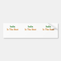India Is The Best Bumper Stickers