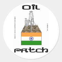 India Oil Patch,Oil Field Decal,Oil Rig Gift,Oil Sticker