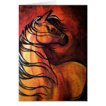 Indian Buckskin War Horse Greeting Cards