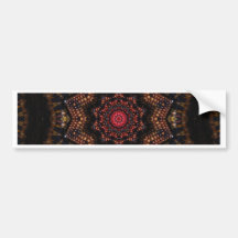 Indian Corn Kaleidoscope Art 2 Bumper Stickers