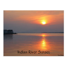 Indian River Sunset Ocean City Postcard