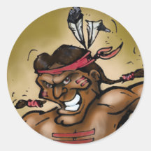 Indian Warrior Stickers