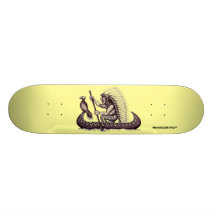 Indian with eagle graphic art cool skateboard