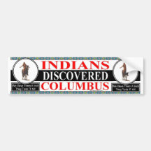 INDIANS COLUMBUS BUMPER STICKER