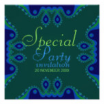 Indigo Blue Goddess Special Party Invitations
