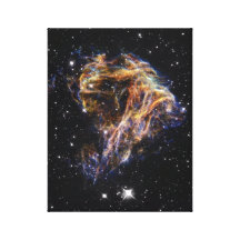 Indigo Edged Stellar Debris Cloud Canvas Prints