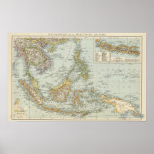 Indo china and Malaysian Archipelago Print