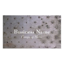 Industrial steel sheet metal business card
