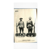Infanterift im Sturmanzug Personalized Photo Card