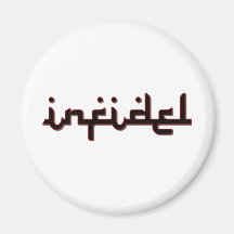 infidel fridge magnet