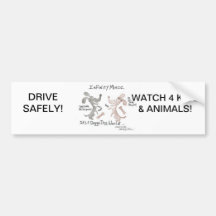 Infinity Mindz "It's A Doggy Dog World!" Bumper Sticker