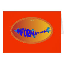 Info Fish Greeting Card