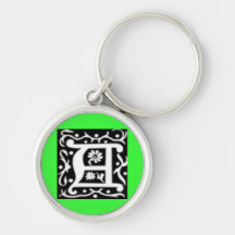 Initial A Key Chains