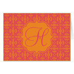 Initial Bright Note Card